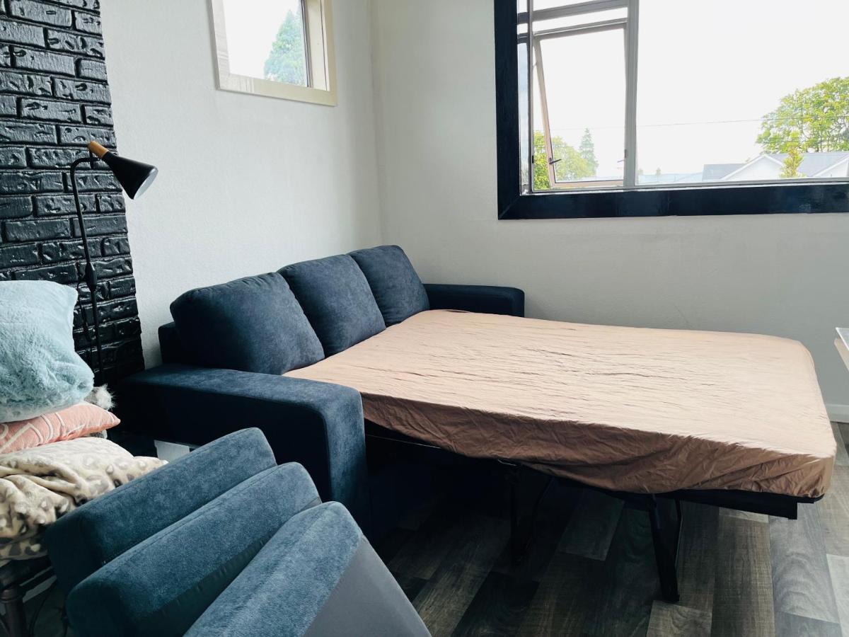 Modern Upstairs Apartment In Dunedin Central Kültér fotó